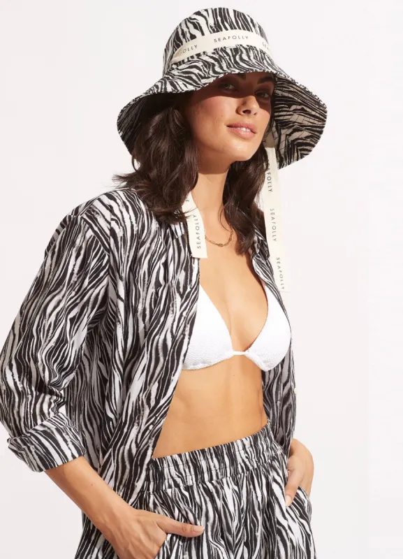 Zahara Bucket Hat - Black sold by Seafolly