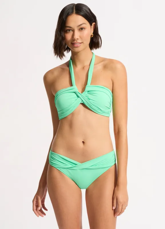 Seafolly Collective Halter Bandeau Bikini Top - Mint sold by Seafolly