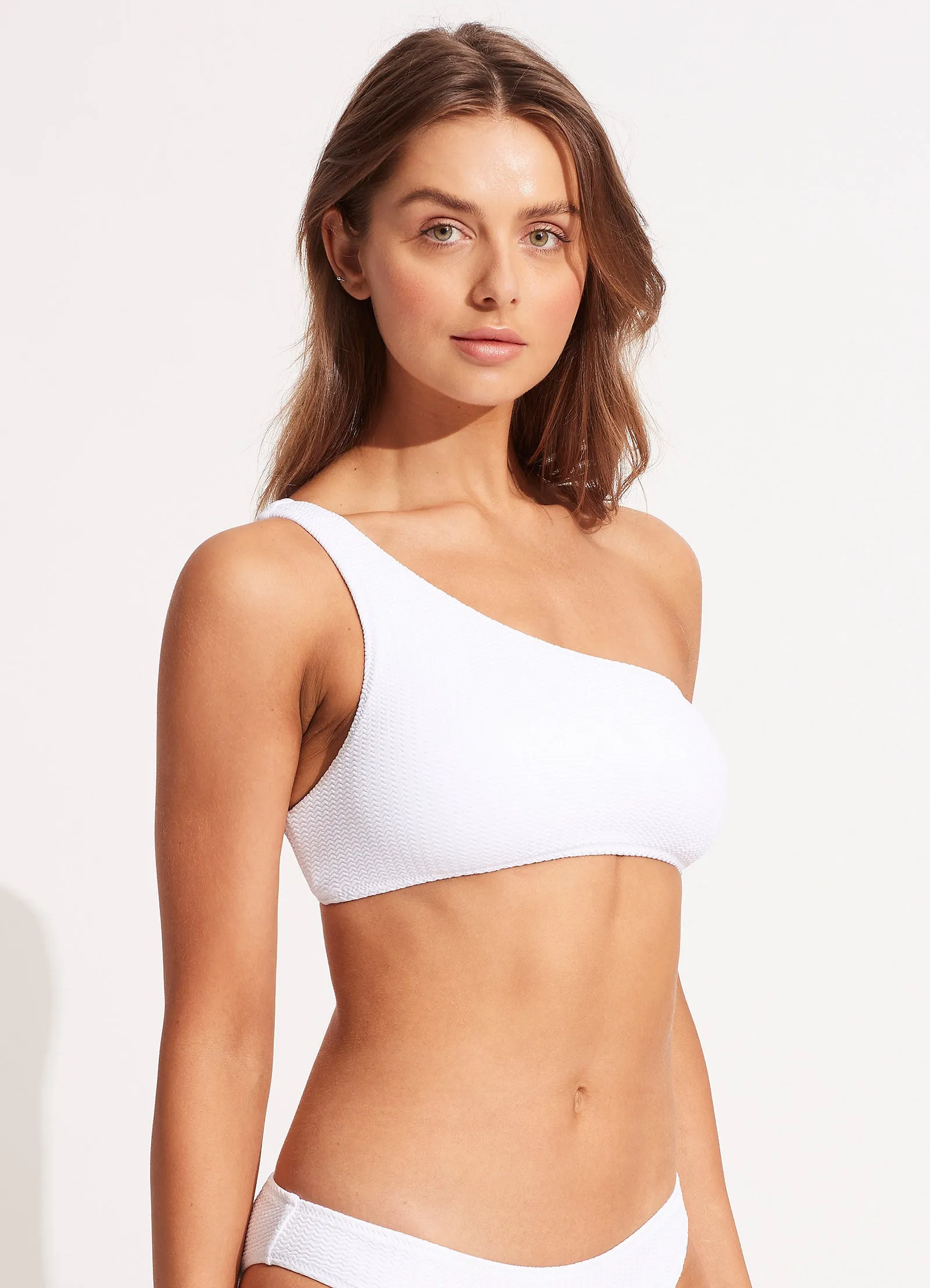 Sea Dive One Shoulder Top - White sold by Seafolly product image thumbnail 2