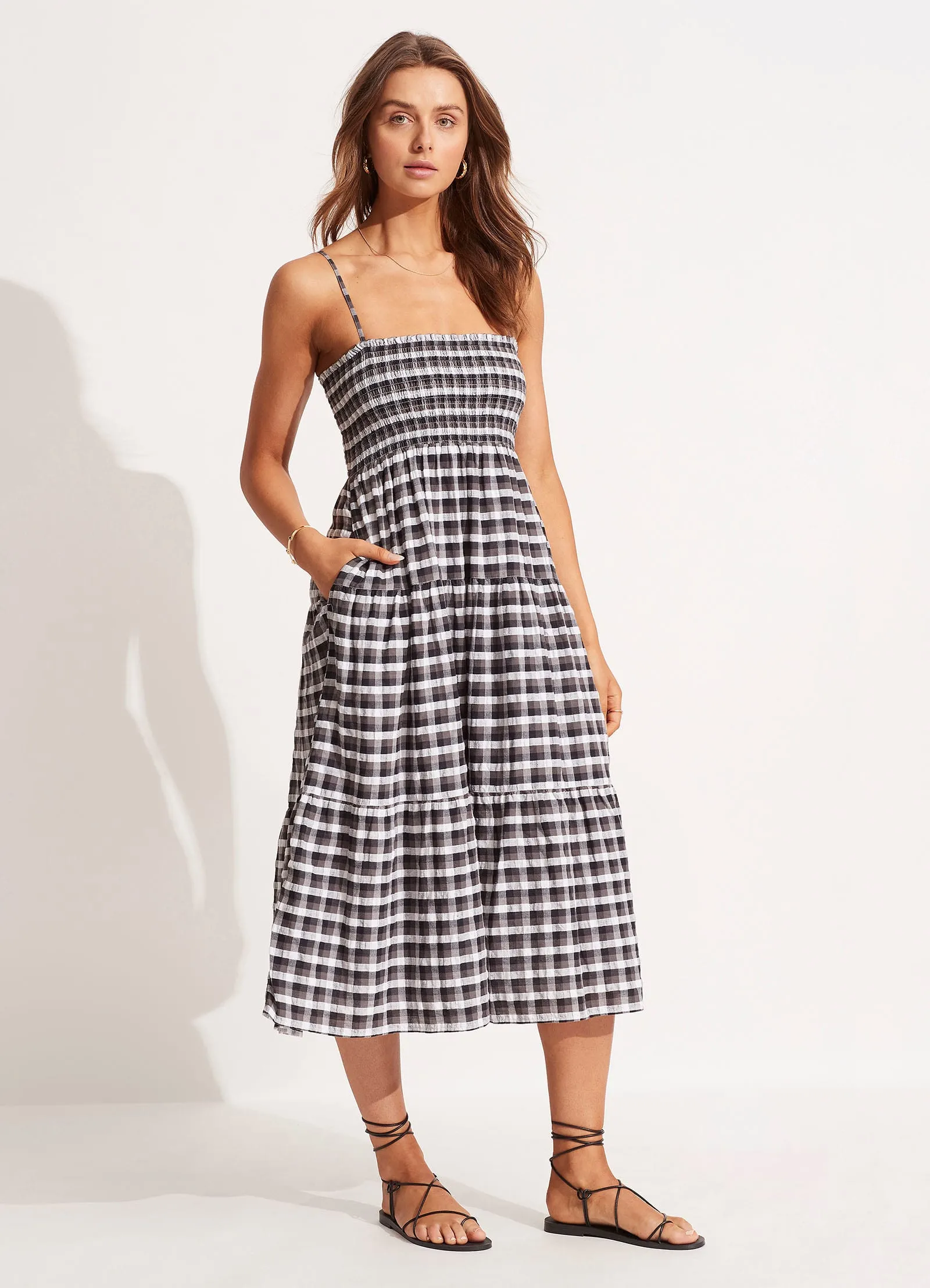 Gingham Maxi Dress - Black sold by Seafolly product image thumbnail 3