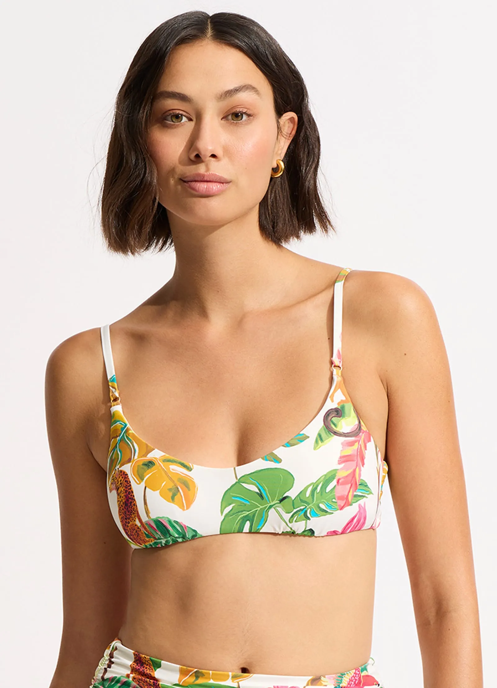 Tropica Bralette Bikini Top - Ecru sold by Seafolly