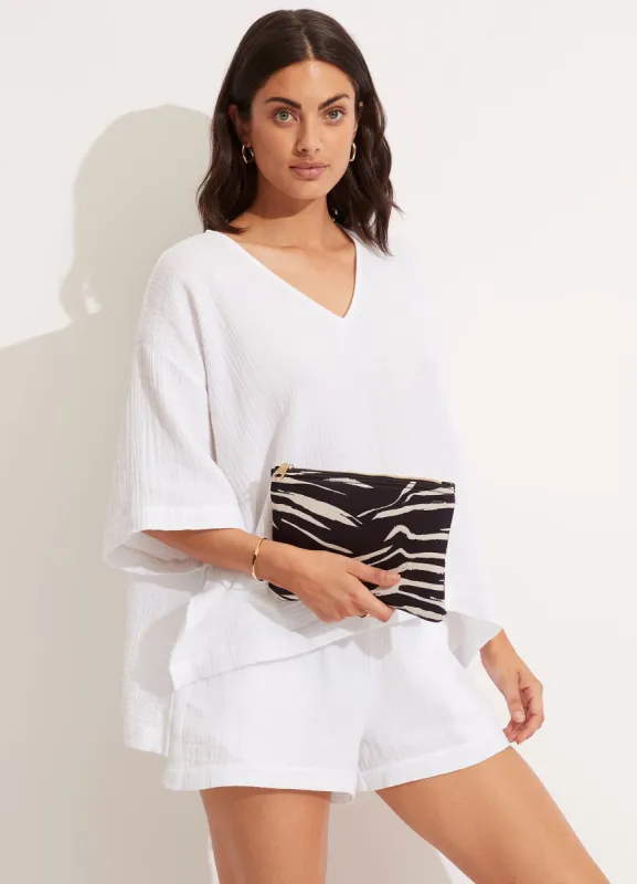 Skin Deep Bikini Bag - Black sold by Seafolly
