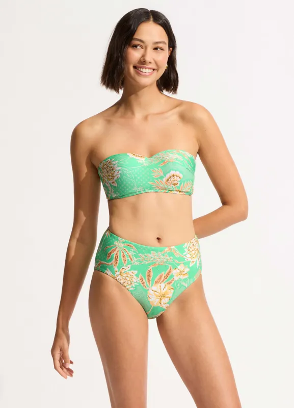 Eden High Waisted Bikini Bottom - Mint sold by Seafolly