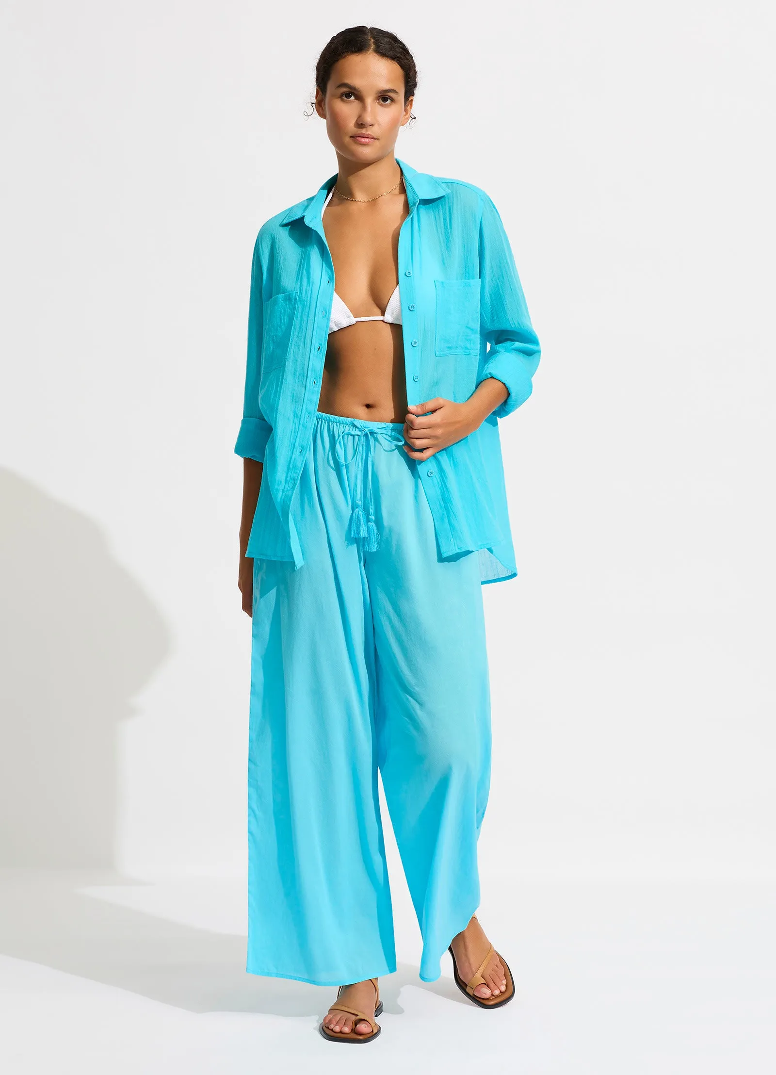 Breeze Beach Shirt - Atoll Blue sold by Seafolly