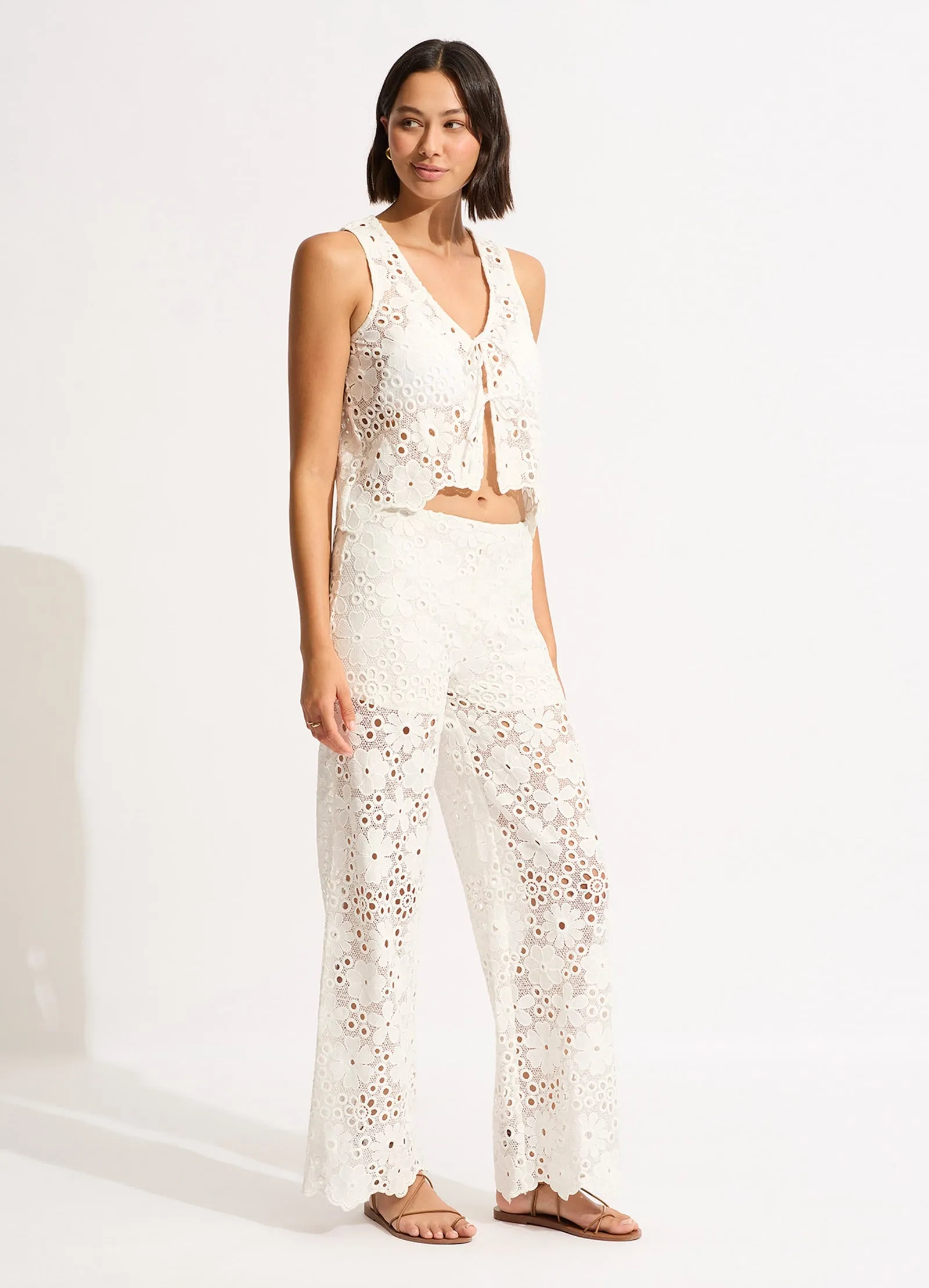 Crochet Top - White sold by Seafolly product image thumbnail 2