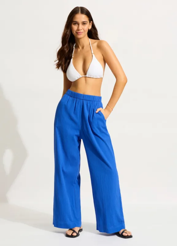 Crinkle Beach Pant - Azure sold by Seafolly