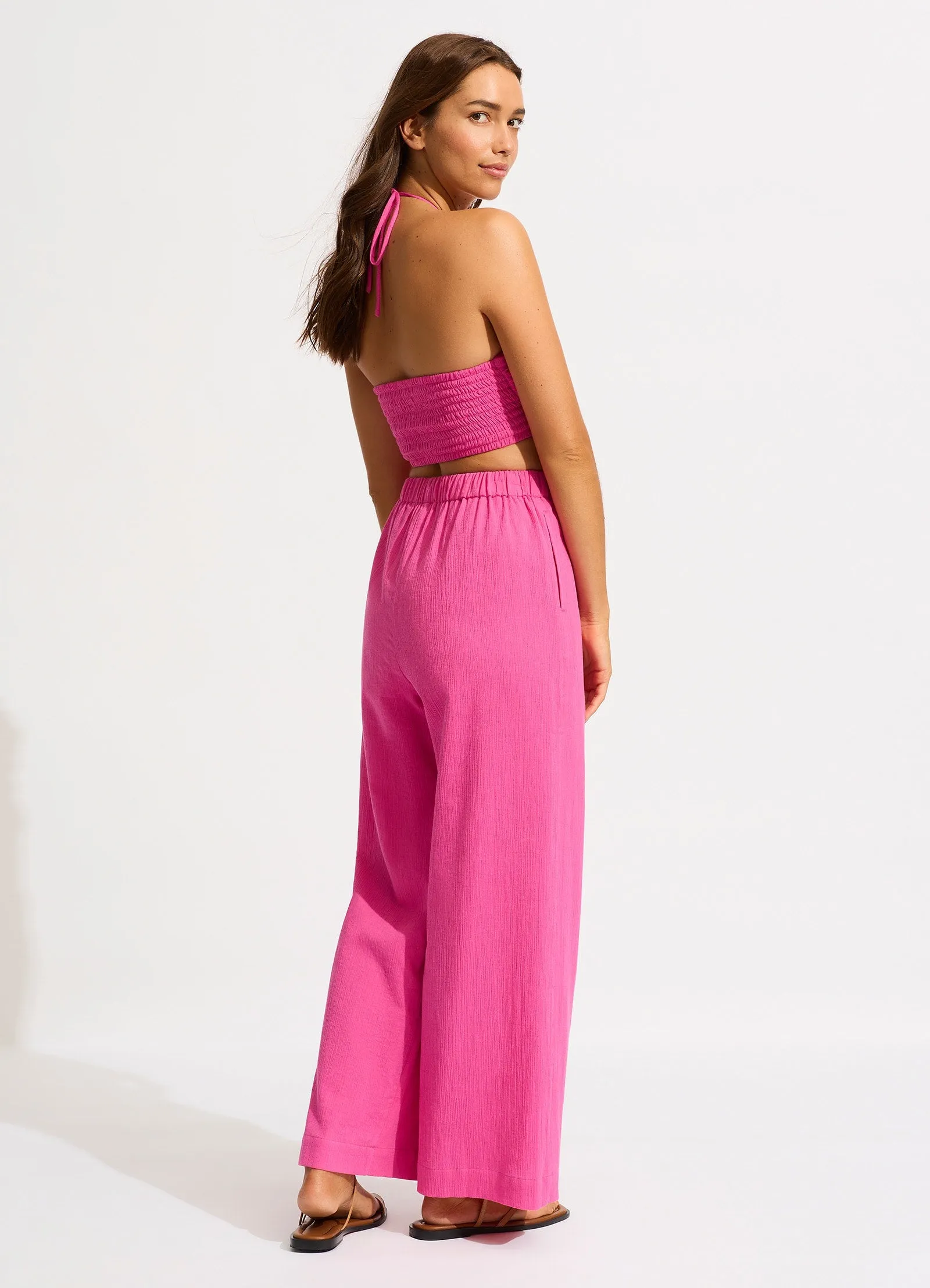 Crinkle Beach Pant - Hot Pink sold by Seafolly product image thumbnail 4