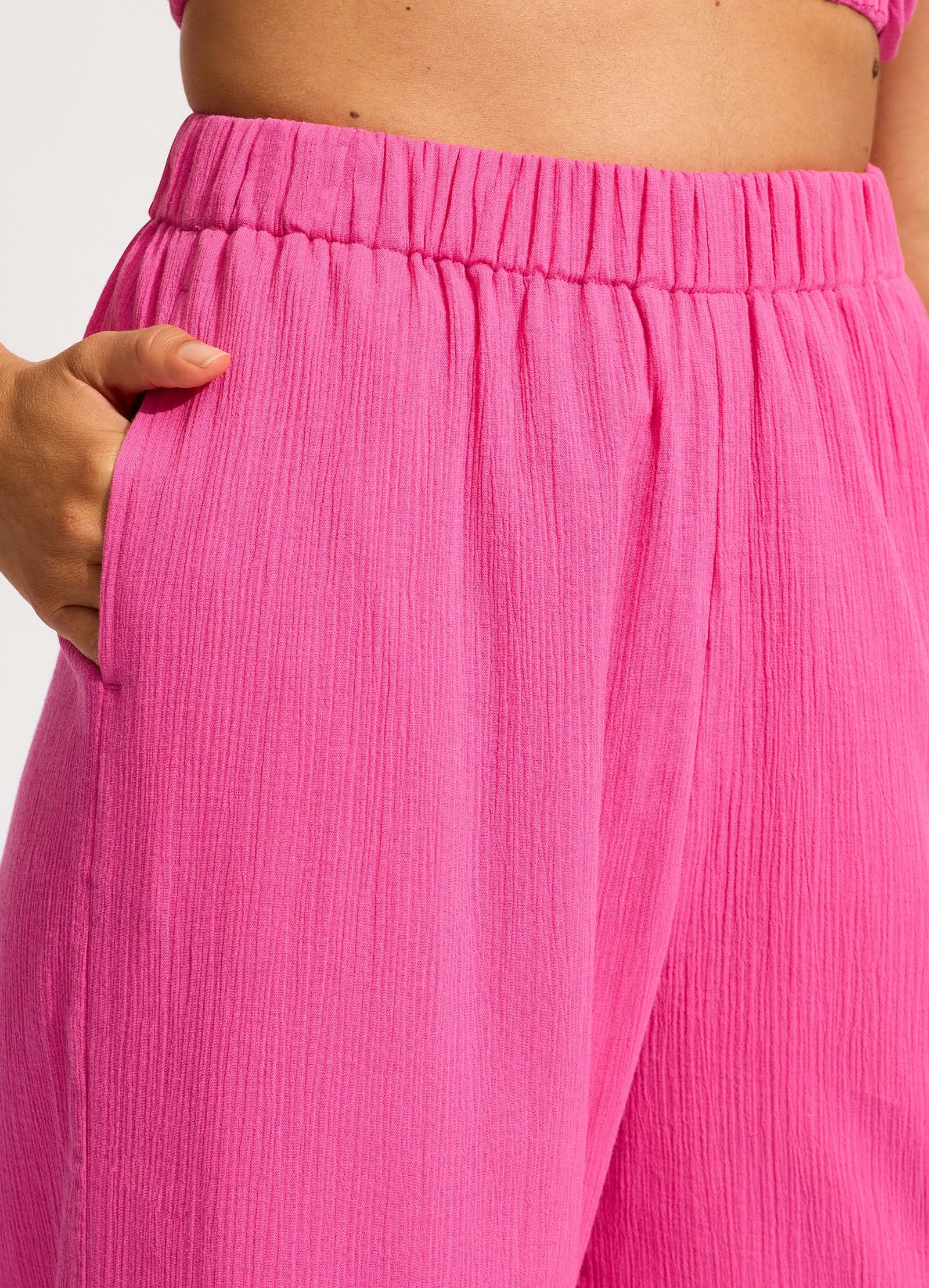 Crinkle Beach Pant - Hot Pink sold by Seafolly product image thumbnail 5