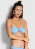Spotted Ring Front Bandeau Bikini Top - Pool Blue sold by Seafolly