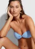 Spotted Ring Front Bandeau Bikini Top - Pool Blue sold by Seafolly
