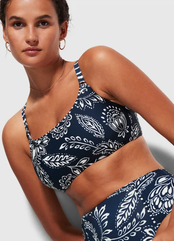 Folklore DD Square Neck Tank - True Navy sold by Seafolly