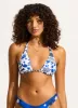 Corfu Reversible Longline Slide Triangle Bikini Top - Azure sold by Seafolly