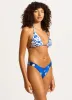Corfu Reversible Longline Slide Triangle Bikini Top - Azure sold by Seafolly