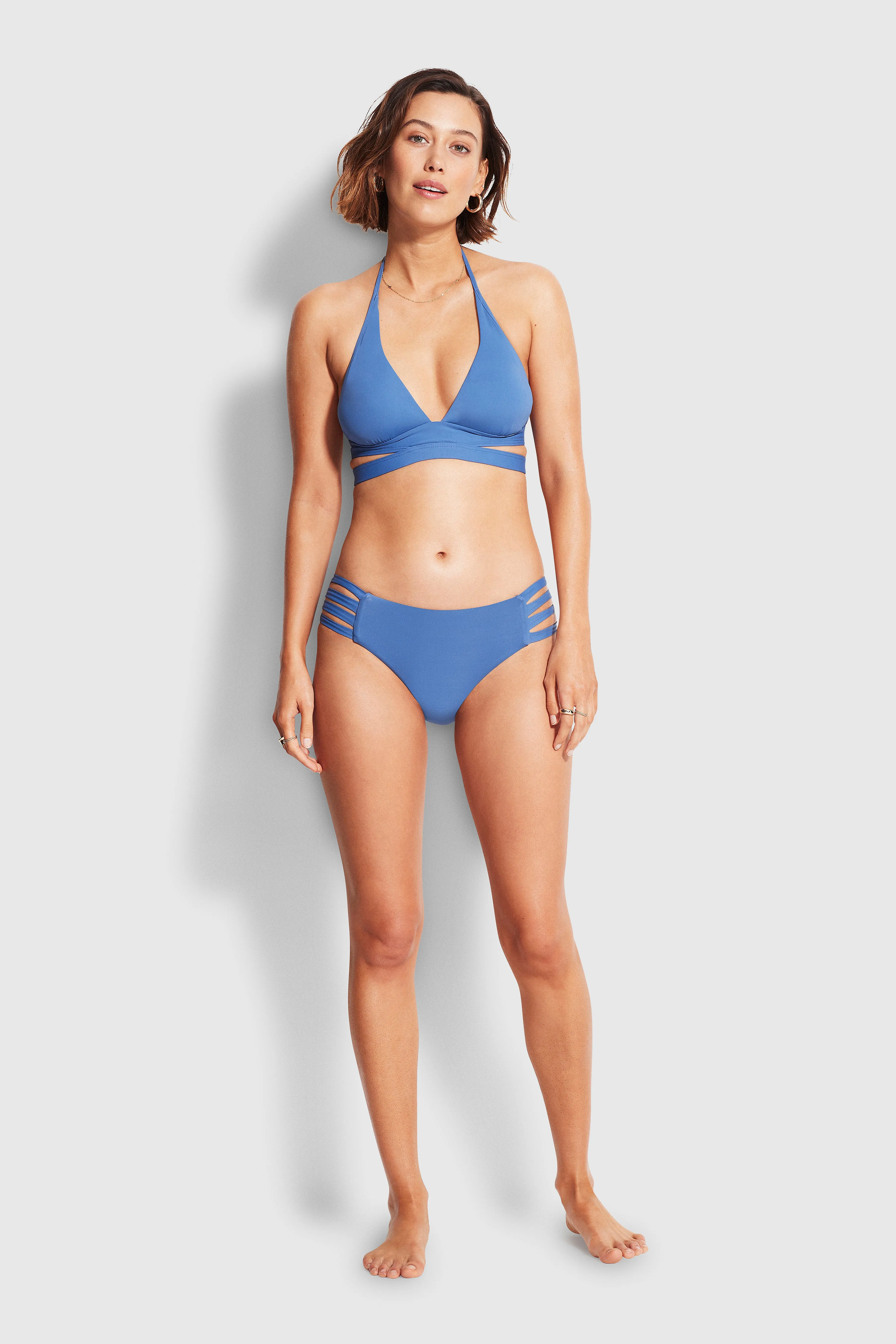 Active Halter Bikini Top - Marina Blue sold by Seafolly