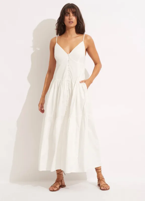 Poplin Maxi Dress - White sold by Seafolly