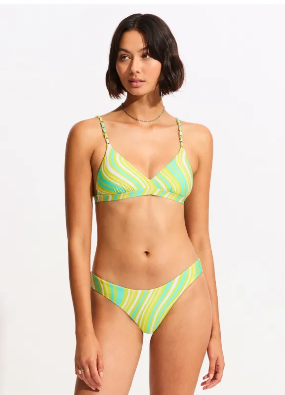 Mod Squad High Cut Rio - Lime Burst sold by Seafolly