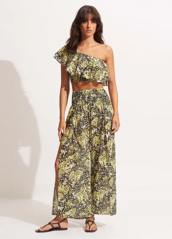 Take Flight One Shoulder Top - Wild Lime sold by Seafolly