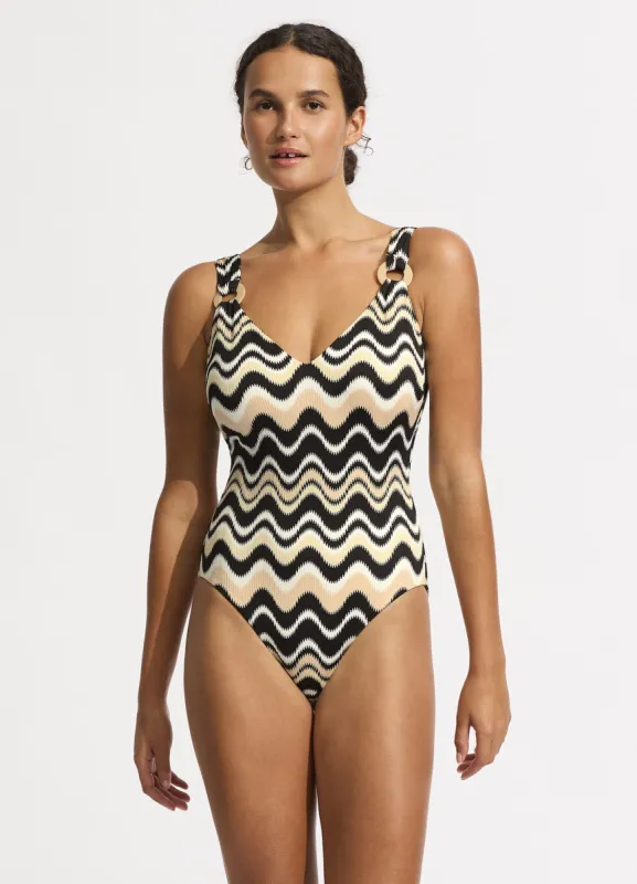 Neue Wave DD One Piece - Black sold by Seafolly