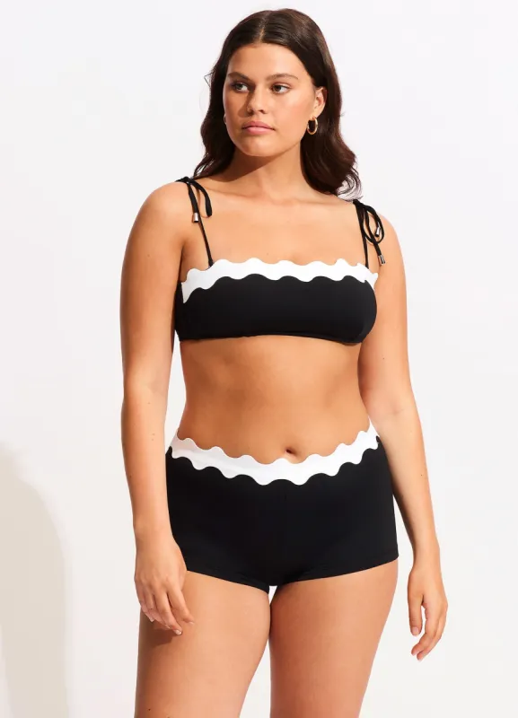 Gia Ric Rac Boyleg - Black sold by Seafolly