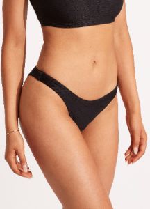 Essentials High Cut Pant - Black sold by Seafolly