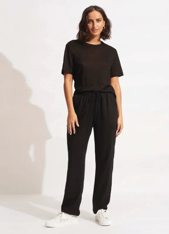 Jersey Lounge Pant - Black sold by Seafolly