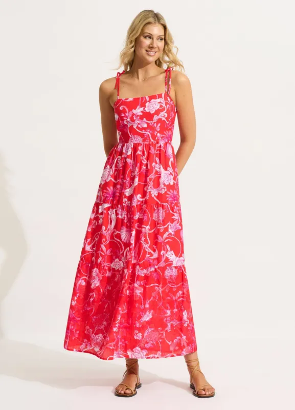 Tiered Maxi Dress - Chilli Red sold by Seafolly