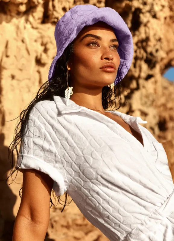 Capri Bucket Hat - Wild Rose sold by Seafolly