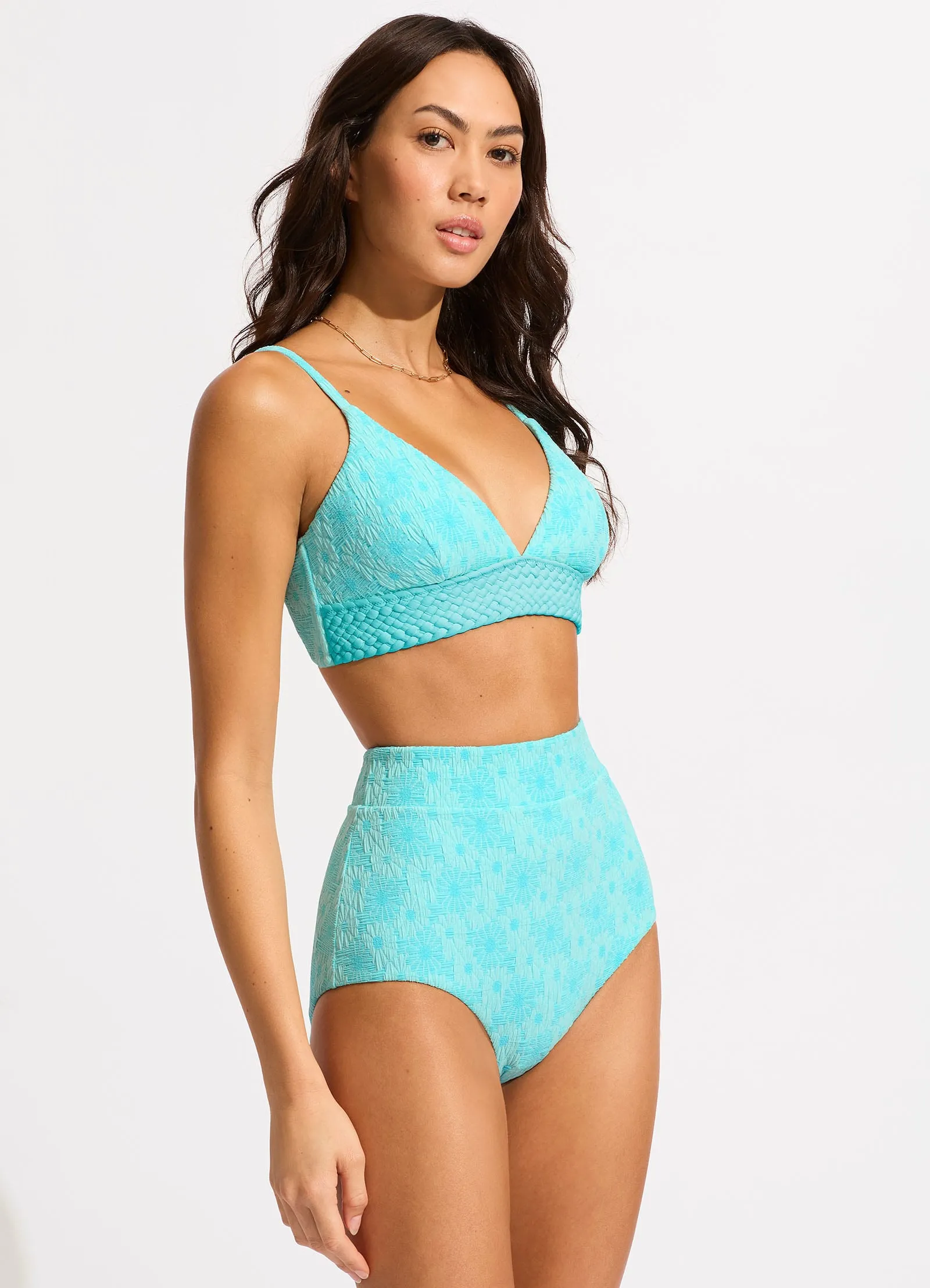 Marloe Banded Bralette Bikini Top - Atoll Blue sold by Seafolly product image thumbnail 4