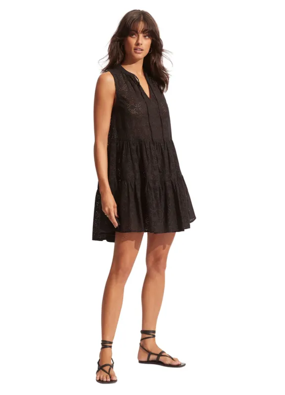 Embroidery Cover Up - Black sold by Seafolly