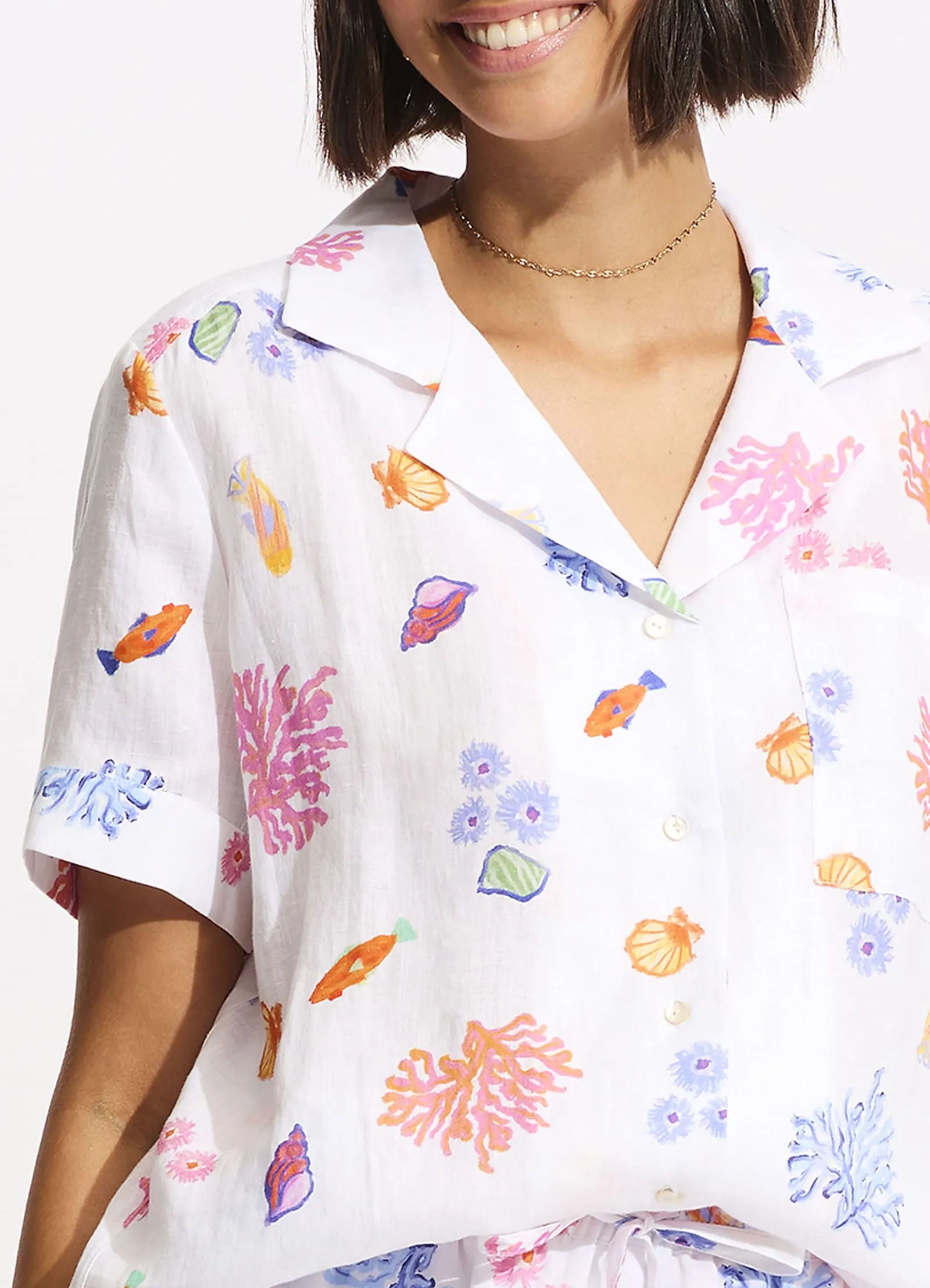Under The Sea Beach Shirt - White sold by Seafolly product image thumbnail 5
