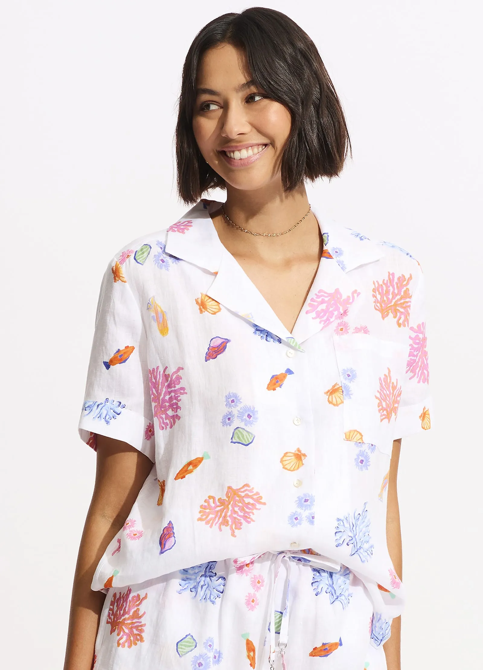 Under The Sea Beach Shirt - White sold by Seafolly