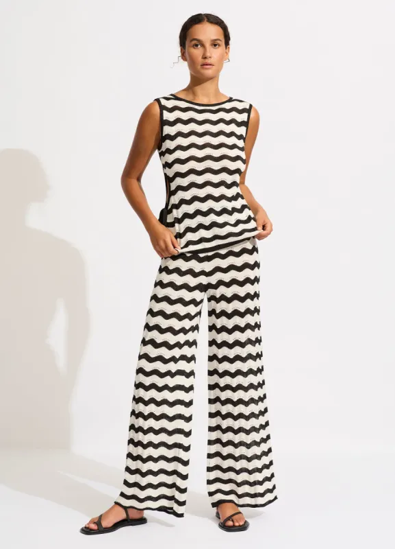Cut Out Knit Top - Black sold by Seafolly
