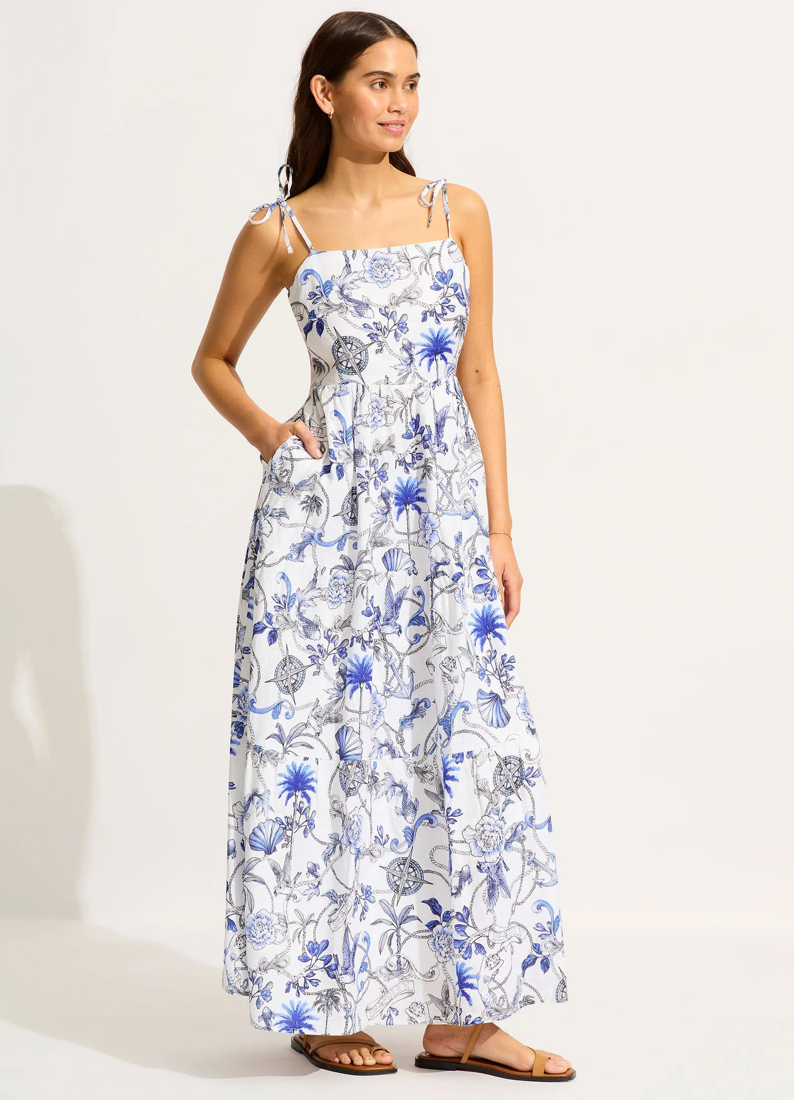 Tiered Maxi Dress - White sold by Seafolly product image thumbnail 2