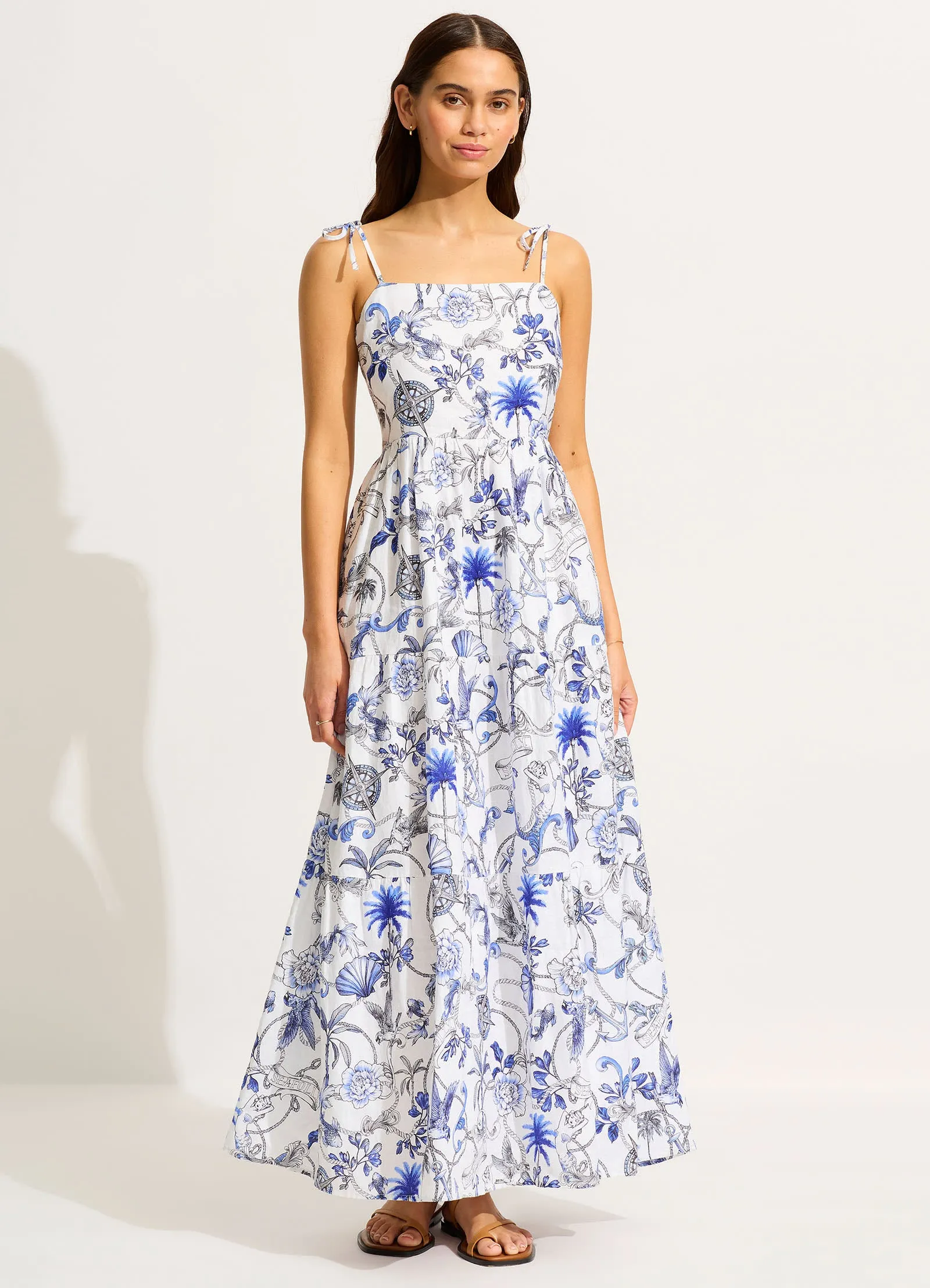 Tiered Maxi Dress - White sold by Seafolly