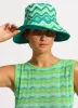 Neue Wave Reversible Buckethat - Jade sold by Seafolly