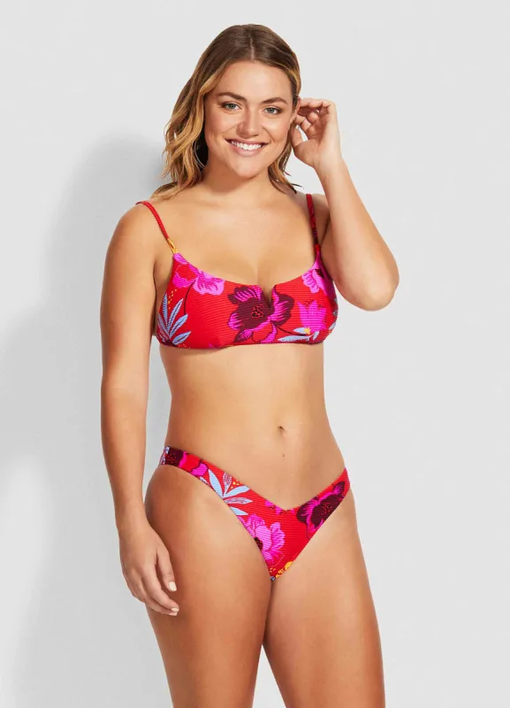 On Vacation V High Cut Rio Bikini Pants - Chilli sold by Seafolly