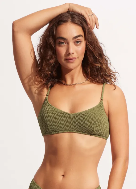 Sea Dive Bralette - Khaki sold by Seafolly