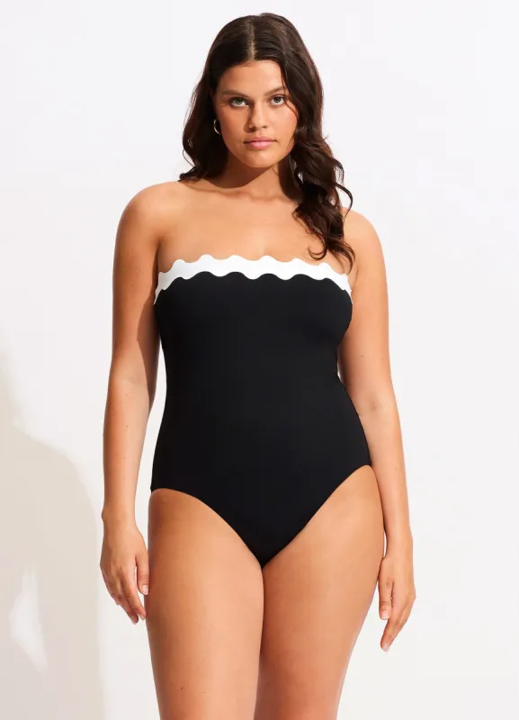 Gia Ric Rac One Piece - Black sold by Seafolly