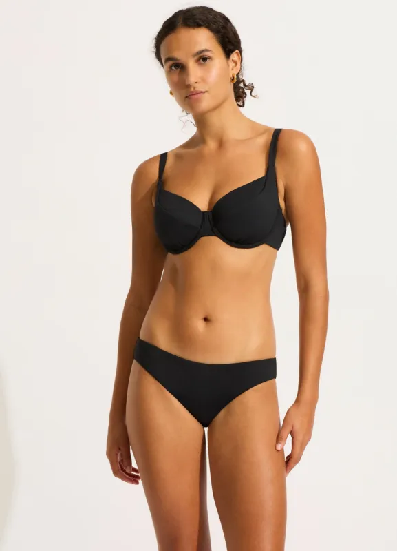 Seafolly Collective DD Cup Underwire Bikini Top - Black sold by Seafolly
