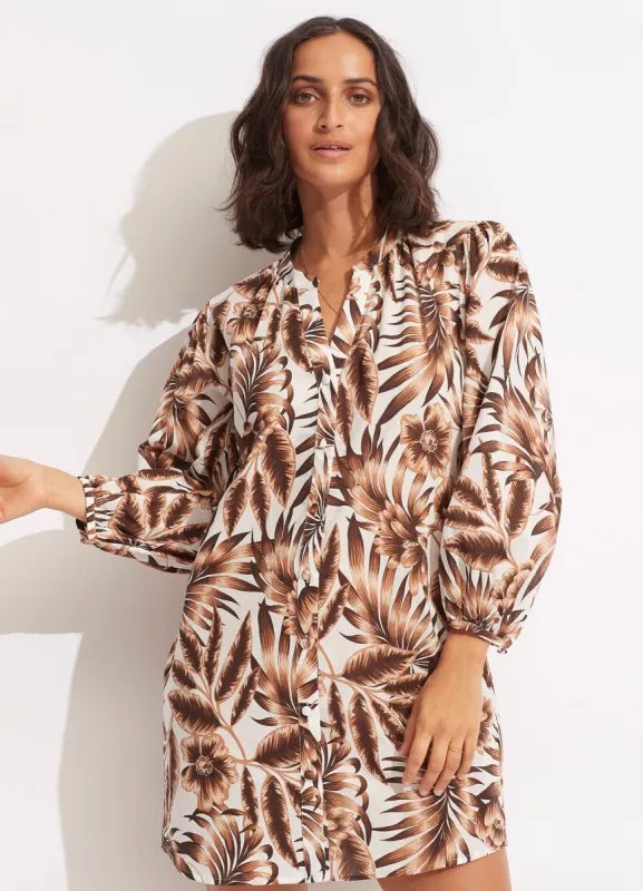 Island In The Sun Cover Up - Ecru sold by Seafolly