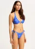 Set Sail Long Line Halter Bikini Top - Azure sold by Seafolly