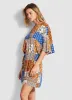 El Dorado Patchwork Kaftan - Cobalt Blue sold by Seafolly