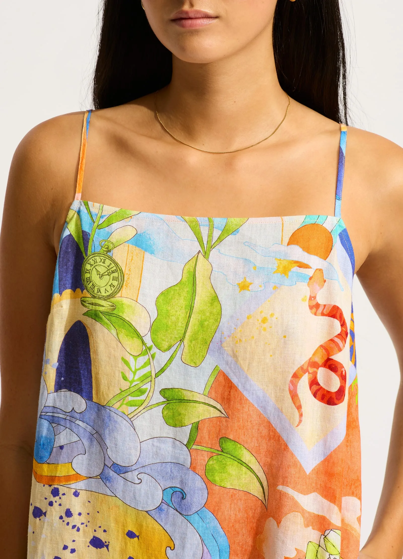 Aquarius Bandeau Mini Dress - Turquoise sold by Seafolly product image thumbnail 4