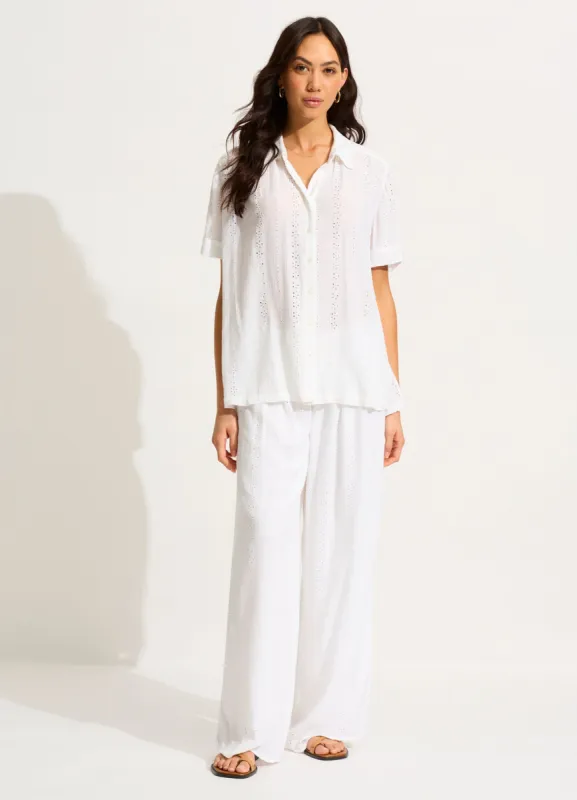 Broderie Pant - White sold by Seafolly