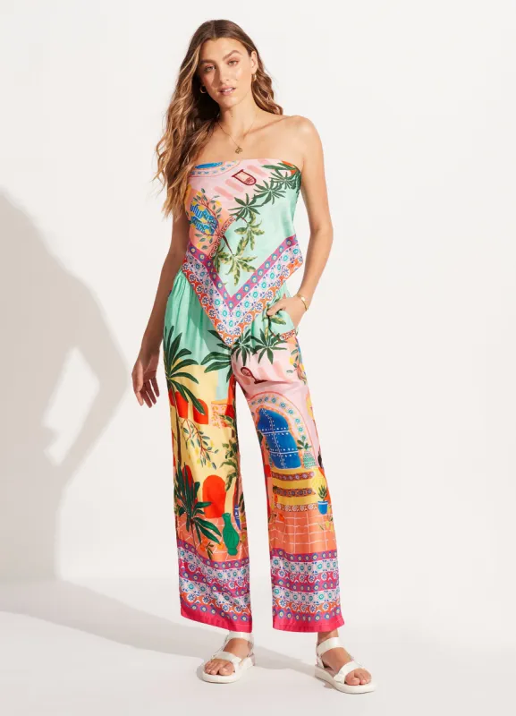 On Vacation Silk Pant - Azure sold by Seafolly