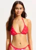 Ahoy Reversible Slide Triangle Bikini Top - Chilli Red sold by Seafolly