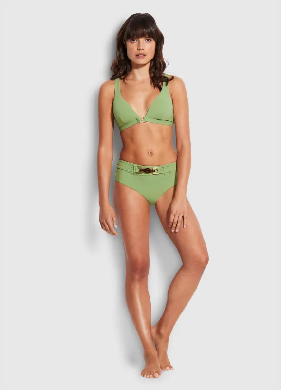 Belize Wide Side Retro - Green Tea sold by Seafolly