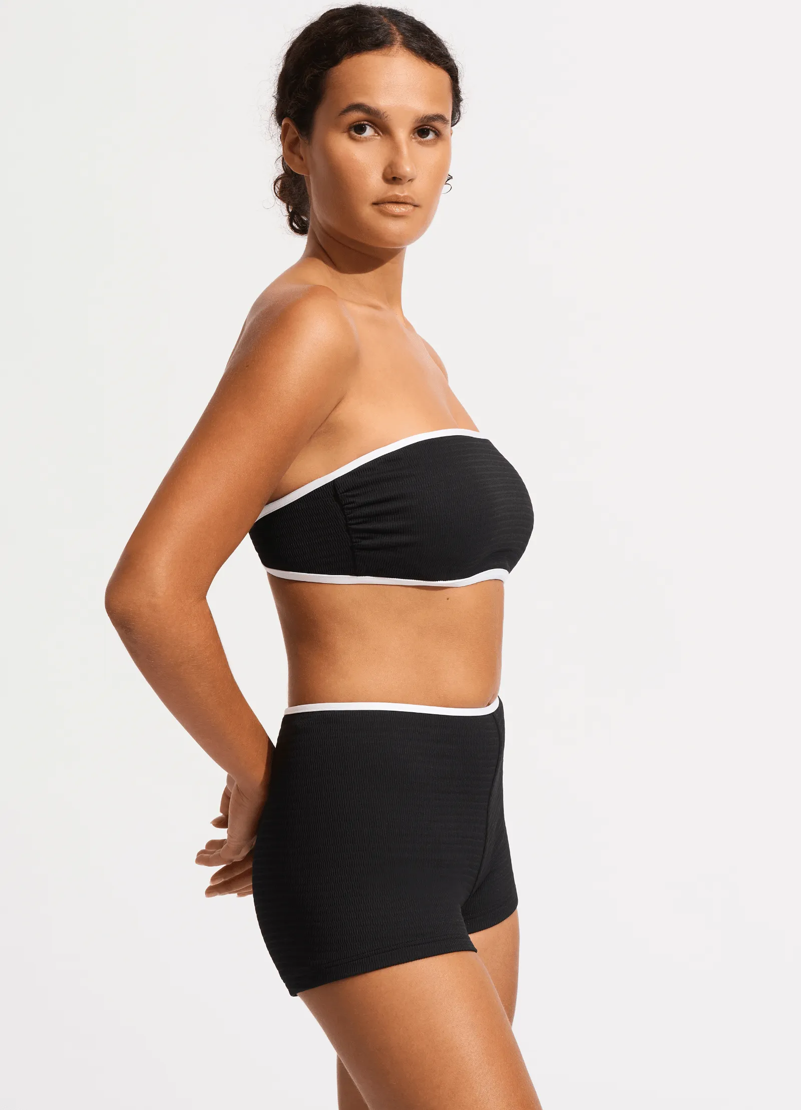 Beach Bound Boyleg Bikini Bottom - Black sold by Seafolly product image thumbnail 3