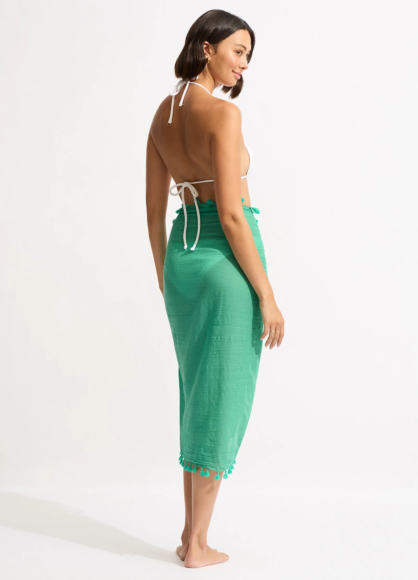 Cotton Gauze Sarong - Jade sold by Seafolly product image thumbnail 3