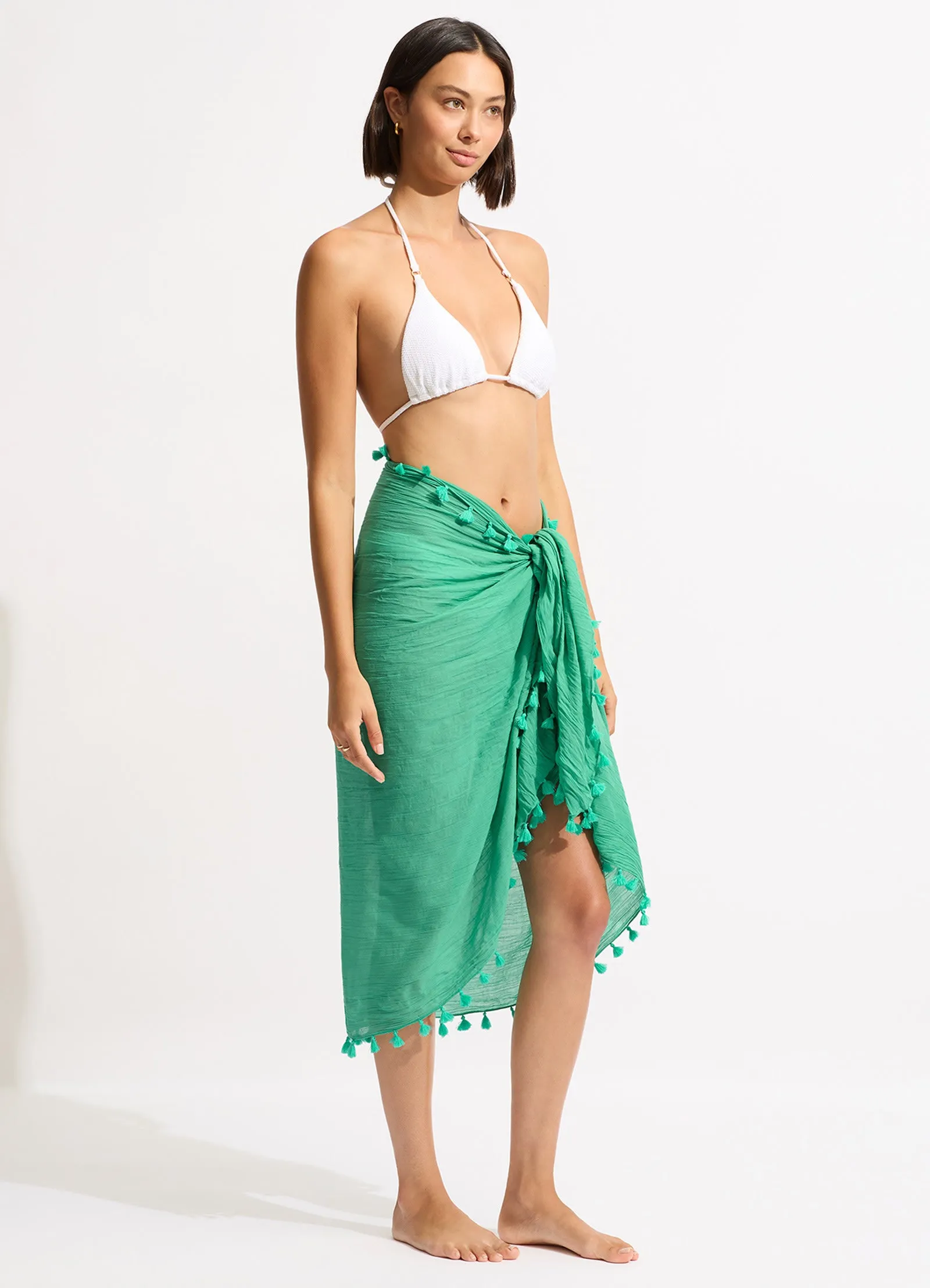 Cotton Gauze Sarong - Jade sold by Seafolly product image thumbnail 2